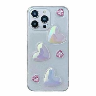 For iPhone 13 Pro Love Epoxy TPU Phone Case(Pink)