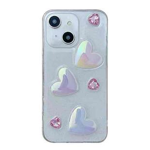 For iPhone 14 Love Epoxy TPU Phone Case(Pink)