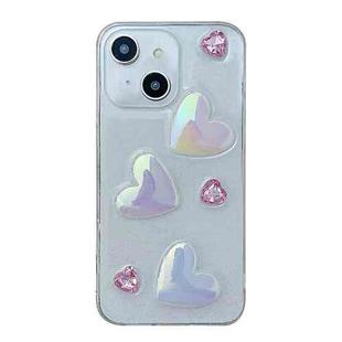 For iPhone 14 Plus Love Epoxy TPU Phone Case(Pink)