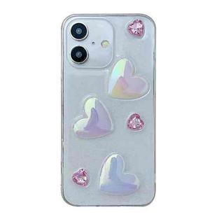 For iPhone 16 Love Epoxy TPU Phone Case(Pink)