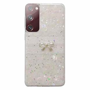 For Samsung Galaxy S20 FE Shell Pattern Bow TPU Phone Protective Case(Colorful)