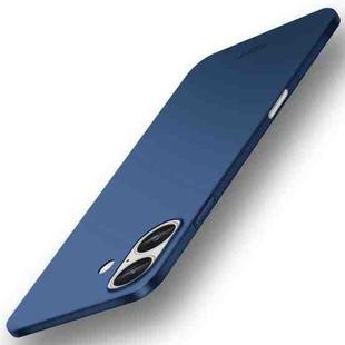 For iPhone 16 MOFI Frosted PC Ultra-thin Hard Phone Case(Blue)