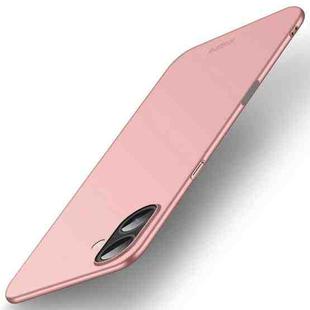 For iPhone 17 MOFI Frosted PC Ultra-thin Hard Phone Case(Rose Gold)