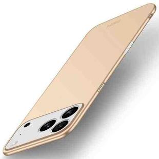 For iPhone 17 Pro Max MOFI Frosted PC Ultra-thin Hard Phone Case(Gold)