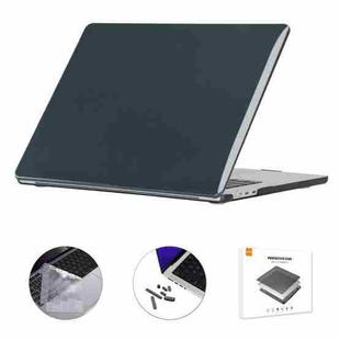 For MacBook Air 15.3 A2941 ENKAY EU Version 3 in 1 Crystal Protective Case with TPU Keyboard Film & Anti-dust Plugs(Black)