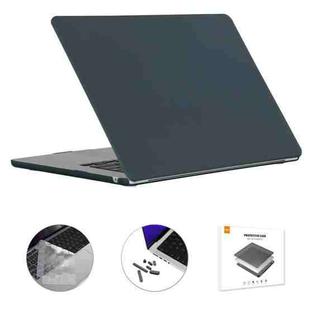 For MacBook Air 15.3 A2941 ENKAY US Version 3 in 1 Matte Protective Case with TPU Keyboard Film & Anti-dust Plugs(Black)