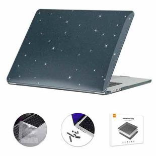 For MacBook Air 15.3 A2941 ENKAY US Version 3 in 1 Bling Crystal Protective Case with TPU Keyboard Film & Anti-dust Plugs(Black)