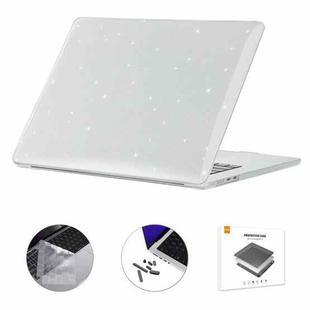 For MacBook Air 15.3 A2941 ENKAY EU Version 3 in 1 Bling Crystal Protective Case with TPU Keyboard Film & Anti-dust Plugs(Transparent)