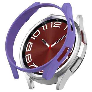 For Samsung Galaxy Watch 6 Classic 47mm Half Coverage Hollow PC Watch Protective Case(Purple)