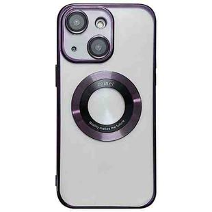For iPhone 14 Plus Magsafe Electroplating TPU Phone Case(Purple)