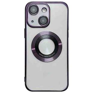 For iPhone 14 Electroplating Magsafe TPU Phone Case(Purple)