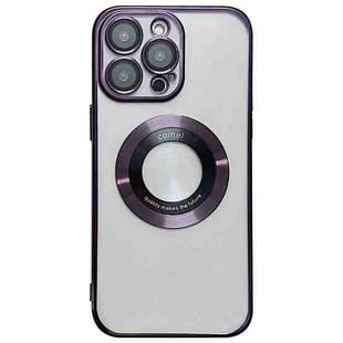 For iPhone 14 Pro Magsafe Electroplating TPU Phone Case(Purple)