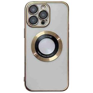 For iPhone 14 Pro Max Magsafe Electroplating TPU Phone Case(Gold)