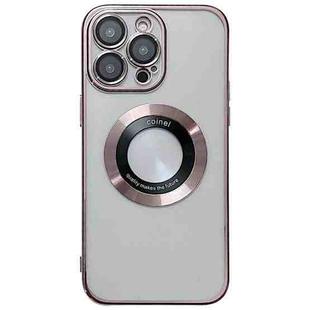 For iPhone 13 Pro Magsafe Electroplating TPU Phone Case(Rose)