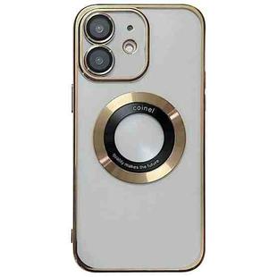 For iPhone 12 Electroplating Magsafe TPU Phone Case(Golden)