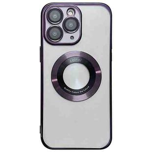 For iPhone 11 Pro Max Magsafe Electroplating TPU Phone Case(Purple)