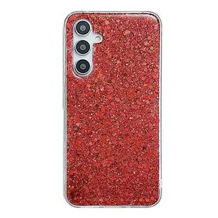 For Samsung Galaxy  A14 5G Glitter Sequins Epoxy TPU Phone Case(Red)