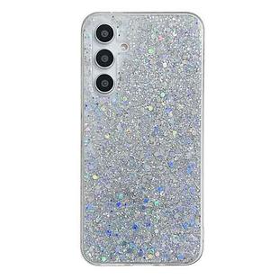 For Samsung Galaxy S24+ 5G Glitter Sequins Epoxy TPU Phone Case(Silver)