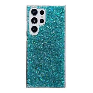 For Samsung Galaxy S24 Ultra 5G Glitter Sequins Epoxy TPU Phone Case(Green)