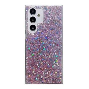 For Samsung Galaxy S24 FE 5G Glitter Sequins Epoxy TPU Phone Case(Pink)