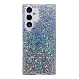 For Samsung Galaxy S24 FE 5G Glitter Sequins Epoxy TPU Phone Case(Silver)