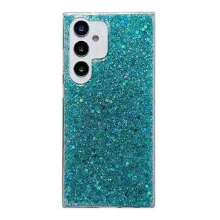 For Samsung Galaxy S25 Ultra 5G Glitter Sequins Epoxy TPU Phone Case(Green)