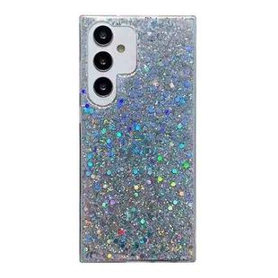 For Samsung Galaxy S25 Ultra 5G Glitter Sequins Epoxy TPU Phone Case(Silver)