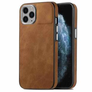 For iPhone 11 Pro Skin-Feel Electroplating TPU Shockproof Phone Case(Brown)