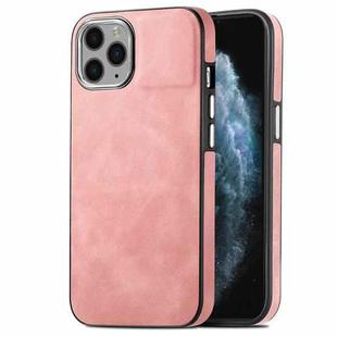 For iPhone 11 Pro Max Skin-Feel Electroplating TPU Shockproof Phone Case(Pink)