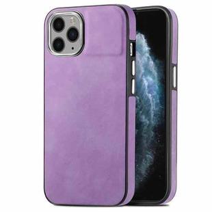 For iPhone 11 Pro Max Skin-Feel Electroplating TPU Shockproof Phone Case(Purple)