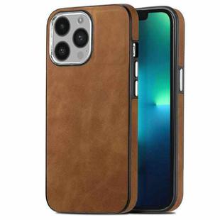 For iPhone 13 Pro Skin-Feel Electroplating TPU Shockproof Phone Case(Brown)