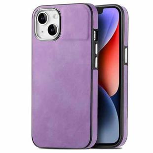 For iPhone 14 Skin-Feel Electroplating TPU Shockproof Phone Case(Purple)