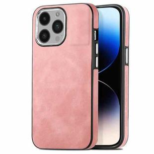 For iPhone 14 Pro Skin-Feel Electroplating TPU Shockproof Phone Case(Pink)