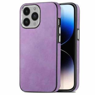 For iPhone 14 Pro Max Skin-Feel Electroplating TPU Shockproof Phone Case(Purple)