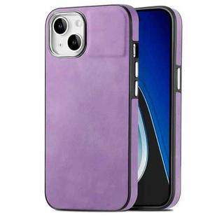 For iPhone 15 Plus Skin-Feel Electroplating TPU Shockproof Phone Case(Purple)