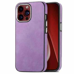 For iPhone 15 Pro Skin-Feel Electroplating TPU Shockproof Phone Case(Purple)