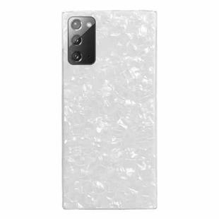 For Samsung Galaxy Note20 Shell Pattern TPU Protective Phone Case(White)