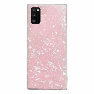 For Samsung Galaxy A41 Shell Pattern TPU Protective Phone Case(Pink)