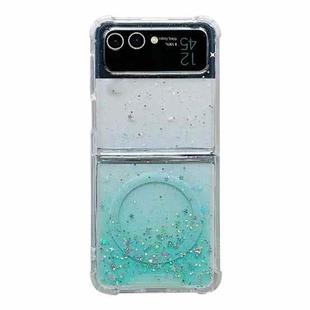 For Samsung Galaxy Z Flip5 Magsafe Glitter TPU Phone Protective Case(Green)