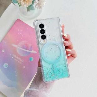 For Samsung Galaxy Z Fold4 Magsafe Glitter TPU Phone Protective Case(Green)