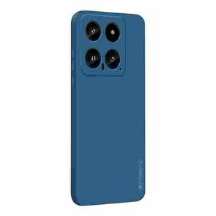 For Xiaomi 14 PINWUYO Sense Series Liquid Silicone TPU Phone Case(Blue)