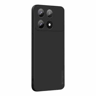 For Xiaomi Redmi K70E PINWUYO Sense Series Liquid Silicone TPU Phone Case(Black)