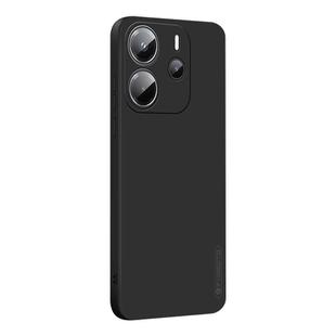 For Redmi Note 14 4G 163.25mm PINWUYO Sense Series Liquid Silicone TPU Phone Case(Black)