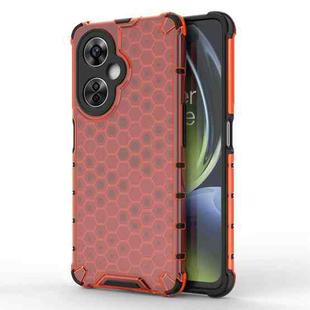 For OnePlus Nord CE3 Shockproof Honeycomb Phone Case(Red)