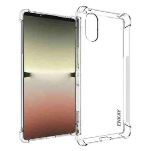 For Sony Xperia 5 V ENKAY Hat-Prince Transparent TPU Shockproof Phone Case