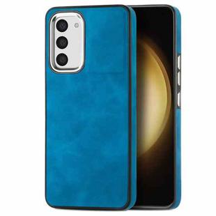 For Samsung Galaxy S23 5G Skin-Feel Electroplating TPU Shockproof Phone Case(Blue)