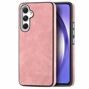For Samsung Galaxy A54 5G Skin-Feel Electroplating TPU Shockproof Phone Case(Pink)