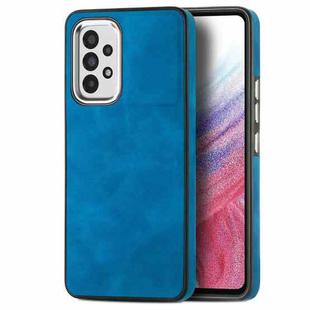 For Samsung Galaxy A53 5G Skin-Feel Electroplating TPU Shockproof Phone Case(Blue)