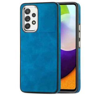 For Samsung Galaxy A52 4G/5G Skin-Feel Electroplating TPU Shockproof Phone Case(Blue)