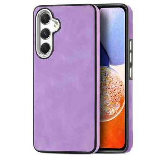 For Samsung Galaxy A14 5G Skin-Feel Electroplating TPU Shockproof Phone Case(Purple)